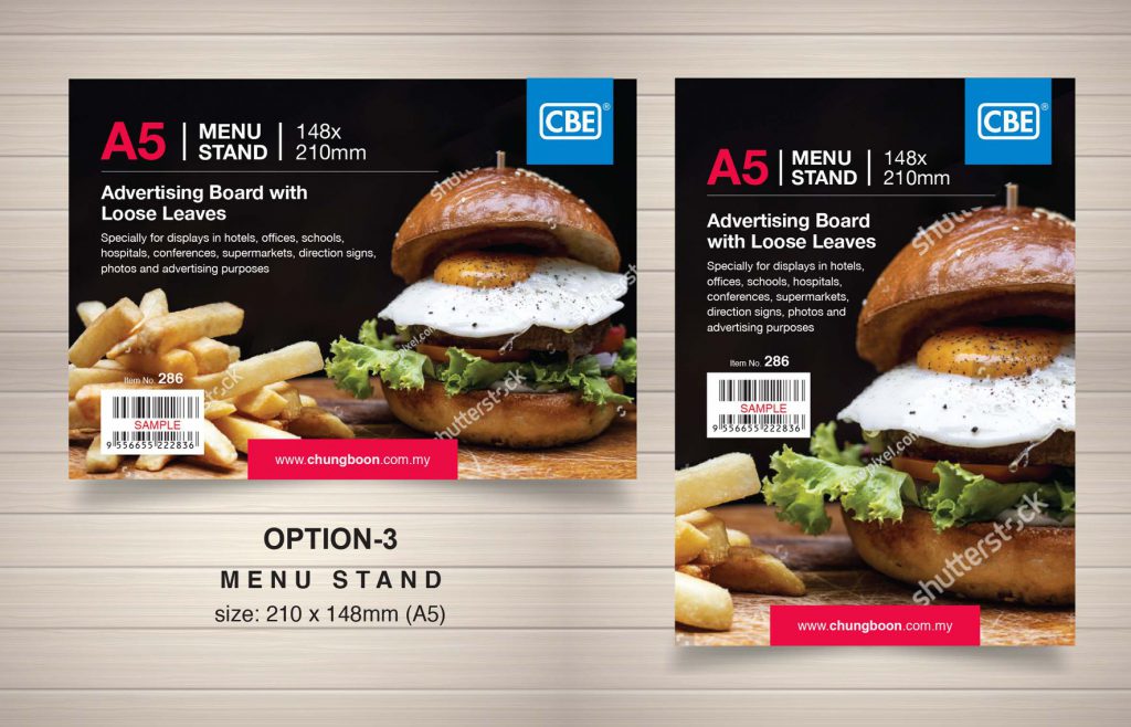 Menu Stand Design 2